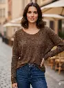 lightweight knit top.